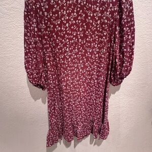 The Kooples Burgundy Floral Dress